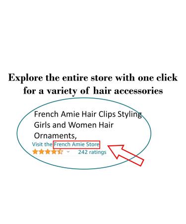 French Amie Handmade 3.5 Celluloid Hair Barrette Clip - Black Finish | Women's Hair Accessories | Made in France - Buy Online on GoSupps.com