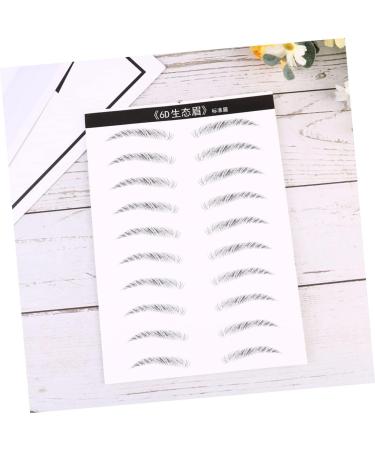 Ipetboom 6 Sheets Pairs Lazy Brow Sticker Stick on Brow Hair Stencils Eyebrow Sticker Artificial 3d Patch - Buy Online on GoSupps.com