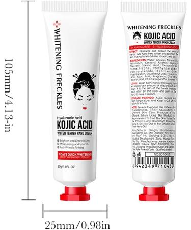 Kojic Acid Hand Cream Kojic Acid Cream Kojic Acid Cream for Hands Moisturizing Nourishing Hydrating Hand Creams Improve Dry Smoothing Skin Beauty Hands Winter Skin Care (2) - Buy Online on GoSupps.com