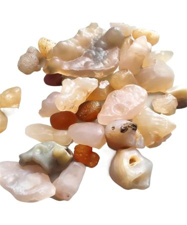 Natural Crystal Rough 100g Natural Rough Agate Alxa League Gobi Agate Jewelry Processing Materials Decorative Stones for Household Fish Tanks Crystal Random size 100g - Buy Online on GoSupps.com