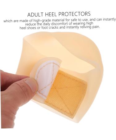 NOLITOY Heel Protector - 6 Pairs Cracked Heel Relief Cushions & Adjustable Toeless Pads for Comfort | Soft Heel Cups & Spray Bottle - Buy Online on GoSupps.com
