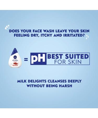 NIVEA Face Wash Milk Delights with Precious Saffron for Normal Skin - 50ml | Shop Internationally - Buy Online on GoSupps.com