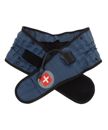 XCELLO decompression back belt lumbar belt belt made of TPU material relaxing muscles back relief vertebral saliconal decompression device for relaxing (23cm blue) 23cm blue