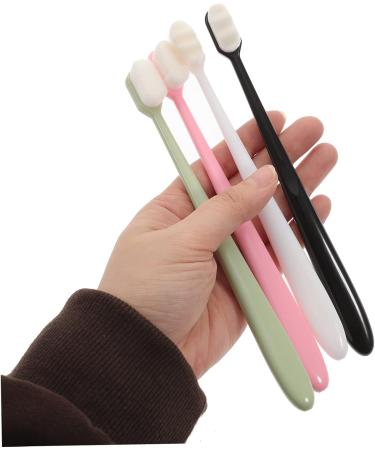 Angoily Extra Soft Travel Toothbrush - 4 Pack Collapsible Children's Toothbrush with Natural Bristles | Lightweight & Compact for International Shipping - Buy Online on GoSupps.com