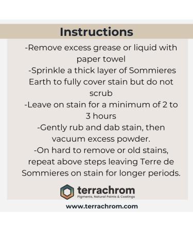 Terre de Sommieres Earth Natural Dry Stain Remover - 300 ML | 10 OZ | Eco-Friendly Stain Remover for All Fabrics - International Shipping Available - Buy Online on GoSupps.com