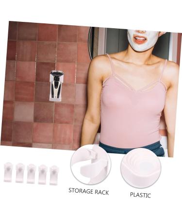 Minkissy 15 Pcs White Plastic Razor Holder & Clothes Rack - Versatile Wall Storage for Old Customers - Buy Online on GoSupps.com