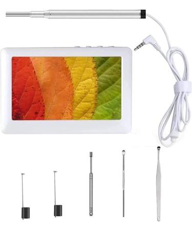 SMSOM Ear Wax Removal Tool HD Ear Wax Remover Otoscope with 6 LED Lights Endoscope Ear Pick 4.3 Inches Screen Earwax Removal Tools for Kids Adults White - Buy Online on GoSupps.com