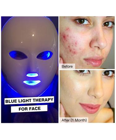 NEWKEY Red Blue Light Therapy LED Face Mask - Acne & Wrinkle Treatment Korea PDT Technology - Buy Online on GoSupps.com