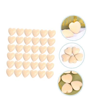 Ibasenice 50 Peach Herz Wooden Pearls for Bracelet Making | Unfinished Valentine Love Spacer Beads 2x2cm - Buy Online on GoSupps.com