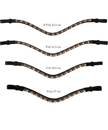 Leone Equipment Forehead Strap for Horses - Glitter Headring for Warmblood Thoroughbred & Pony - Pink & Gray Bridle Headband - Buy Online on GoSupps.com