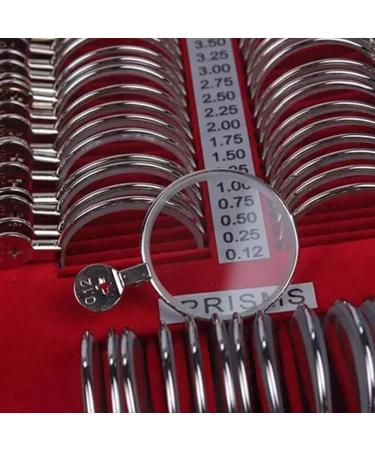 266Pcs Optical Trial Lens Set Optometry Kit Metal Rim Ophthalmic Lenses Aluminum Case Trial Frame Cross Cylinders (266Pcs/Set) - Buy Online on GoSupps.com