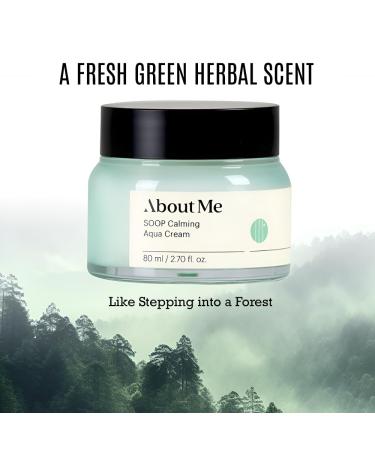 About Me Soop Calming Aqua Cream | Intense Moisturizing Face Cream for Dry & Sensitive Skin | 100 Hours Hydration (80ml - Buy Online on GoSupps.com