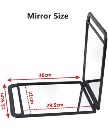 Mpowtech Hand Held Mirror for Haircut & Beauty Salon - Barbershop | 14.17 x 9.45 Mirror with Handle - Buy Online on GoSupps.com