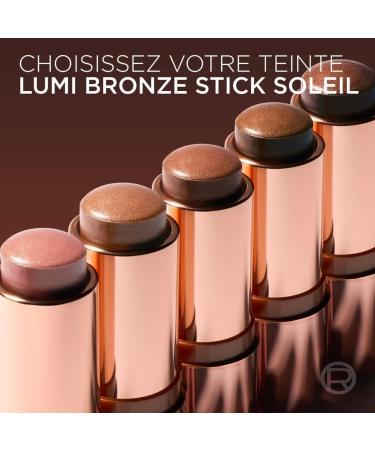 L'Or al Paris - Le Stick Soleil - Stick Bronzant Contouring - Teint H l clatant - Texture Cr meuse Fondante - Fini Poudr - Format Facile Transporter - Lumi Bronze - Teinte : 100 Sunkissed Rose - Buy Online on GoSupps.com