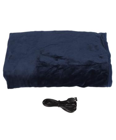 Electrically heated ceiling soft comfortable flannel heating ceiling warm electric blanket for home home office relaxing sleep 5 V 2 a (blue)