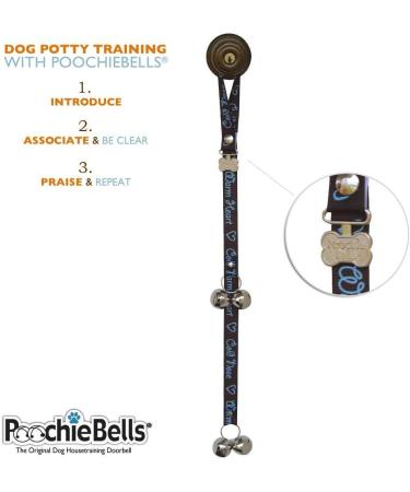Poochie Bells Dog Training Doorbell - Cold Nose Warm Heart for House Training & Walking - Buy Online on GoSupps.com