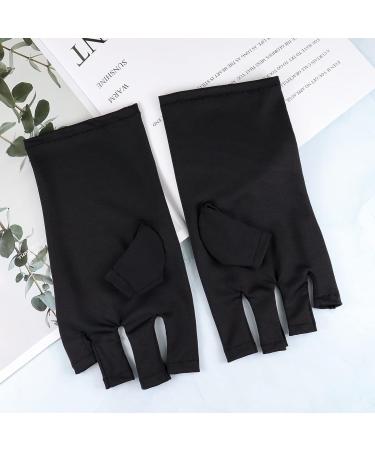 OYANIMO 2 Pairs UV Gloves for Gel Nail Lamp - Professional UPF50+ Protection Gloves for Manicures - Fingerless Anti UV Gloves for Nail Art & Skin Care - Buy Online on GoSupps.com