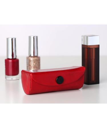 CHERKRAFT Red Lipstick Case with Mirror - Handbag Organizer and Lipstick Holder - Buy Online on GoSupps.com