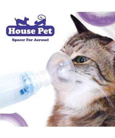 Inhaler Spacer for Dogs & Cats - 2 Silicone Masks | Canine & Feline Aerosol Chamber for Bronchitis & Asthma Relief - Buy Online on GoSupps.com
