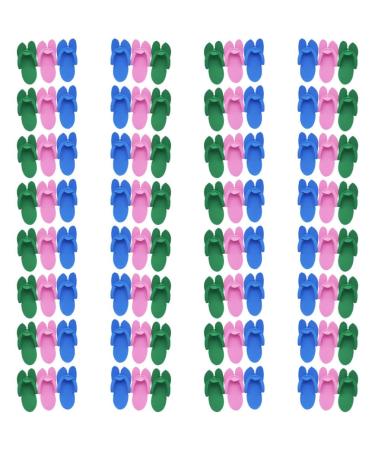 LALAFINA Hotel Slippers 48 Pairs Disposable Pedicure Slippers Foam Disposable Slippers Colorful Anti Eva Spa Slippers Sandals Foam for Women Salon Pedicure Random Color Spa Guests Slippers