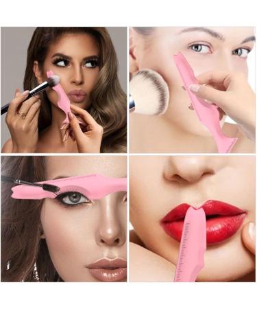 Beaupretty Travel Makeup Brushes Silicone Eyeliner Aid Silicone Eyeliner Stencil Reusable Eyeliner Eyelash Aid Lipstick Wearing Aid Makeup Tool Eye Makeup Brushes Pink - Buy Online on GoSupps.com