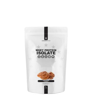 Canadian Protein 100% Whey Isolate 27g of Protein | 1 kg of Cinnabun Flavoured Low Carb Keto Friendly Workout Recovery Drink | Protein Powder Rich in BCAA Amino Acids