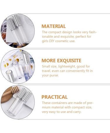 Mobestech Lot de 5 Tubes Ronds de Brillant L vres Rechargeables 5 Ml Contenants DIY pour Rouge L vres Porte-Gloss Compact Transparent pour Maquillage et Voyages - Buy Online on GoSupps.com