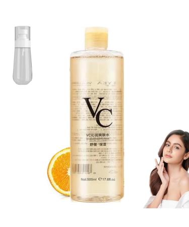 500 Ml Vc Toner Intensive Brightening Korean Vitamin C Moisturizing Toner Natural Vc Toners Vitamin C Minimises Pores and Soothes Dry Skin for All Skin Types (1PCS)