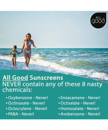 All Good Baby & Kids Mineral Face & Body Sunscreen - UVA/UVB Broad Spectrum Coral Reef Friendly Water Resistant Zinc Oxide - 30 SPF Spray & Lotion 2 Piece Set - Buy Online on GoSupps.com