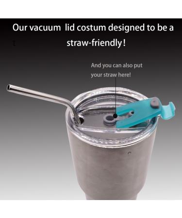 IHUIXINHE Double Hole 20 oz Tumbler Replacement Lid - Spill Proof & Splash Resistant for Rambler, Ozark Trail - Straw Friendly - Buy Online on GoSupps.com