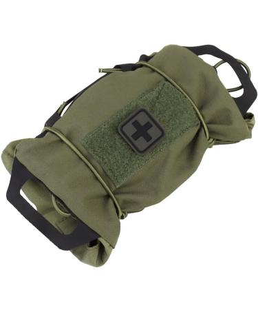 Tactical Military Bag MOLLE First Aid Belt Pouch - Survival Med Roll Carrier with Hypalon Handle - Durable Two Piece System - OD Green - Buy Online on GoSupps.com
