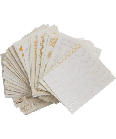 Gold Silver Nail Water Sticker Feather Flower Spider Design Decal for Nails Decoration Nail Art Manicure Slider Chy Claral Color Y30 30pcs - Buy Online on GoSupps.com