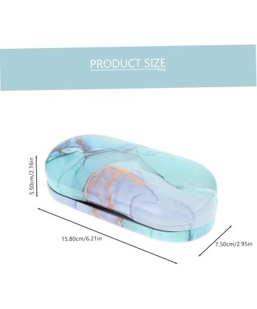 Healeved Double-Layer Glasses Case with Mirror | Travel Accessories for Eyewear | Safe Portable Sunglasses & Contact Holder Kit - Buy Online on GoSupps.com