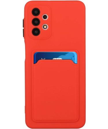 Buy Tivenfezk Nadoli Ultra Thin Silicone Case for Samsung Galaxy A23 4G/5G Shockproof Scratch-Resistant Wallet Cover with Credit Card Holder Red - Buy Online on GoSupps.com