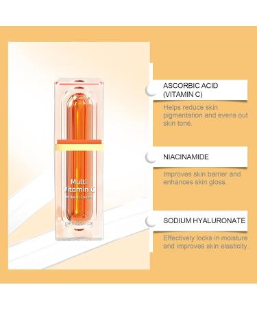 Vitamin C Whitening Cream with 5 vitamins instant glow & hydrating facial cream longlasting moisture care firms the skin and reduces fine lines 1 - Buy Online on GoSupps.com