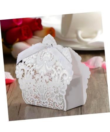 ABOOFAN 50pcs Boxes Hollow Bakery Treat Boxes Favour Boxes Wedding Favours Boxes Wedding Bags Chocolate Candy Holder Gift Boxes Wedding Favor Bags Wedding Box White Bride - Buy Online on GoSupps.com