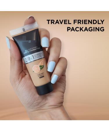 DK ROS.e Glow Kit | Rose Gold Strobe Cream (30 ml) + Hydra Matte Absolute All Day Mini Medium Coverage Foundation (15 ml) | Women's Makeup Kit (2-pack combo) - Buy Online on GoSupps.com