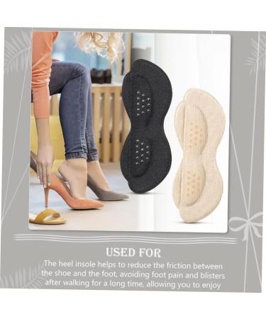 NOLITOY 4 Pairs Dispensing Stickers & Adhesive Shoe Pads - Arch Support Insoles Leather Anti-Wear Heel Pads Foam Inserts (Cuttable 9.5x3.5cm) for Comfort & Fit - Buy Online on GoSupps.com