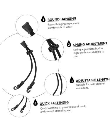 Buy Gatuida Lanyard 2pcs - Adjustable Polyester Mask Rope Eyewear & Earring Holder - Protective and Stylish for International Shipping - Buy Online on GoSupps.com