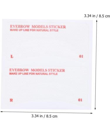 FRCOLOR 72pcs Eyebrow Stickers Eye Brow Shaping Kit Eyebrow Stencils Kit Disposable Eyebrow Template Ruler 8.5x8.5cm As Shown - Buy Online on GoSupps.com