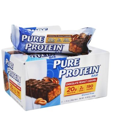 Buy Pure Protein Chocolate Peanut Butter Caramel 6ct - Delicious & Nutritious Protein Snacks - International Shipping Available - Buy Online on GoSupps.com