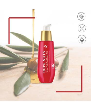 100% Pure Argan Oil with Ylang Ylang - Nourish Hair Skin & Nails | Liquid Gold for Ultimate Care - Buy Online on GoSupps.com