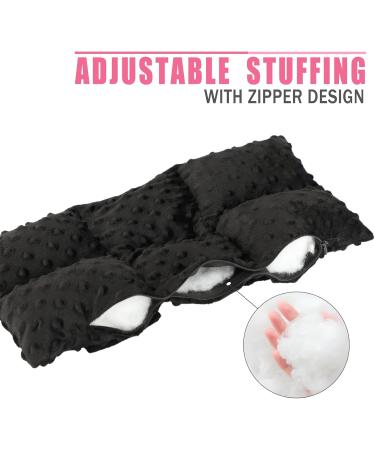 Ostomy Seatbelt Pillow - Protect Your Stoma with Comfort | Colostomy Ileostomy Urostomy Driving Cushion - Black Minky Dot - Buy Online on GoSupps.com