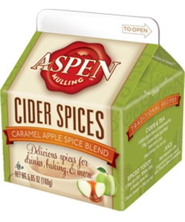Aspen Mulling Cider Spice - Caramel Apple Spice Blend - Apple Cider Drink - 5.65 oz Carton