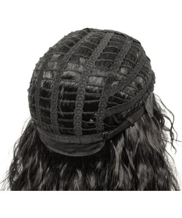 Qhpnunhq Men Wigs Punk Flaccid Long Curly Wig for Male High Temperature Fiber Rock Cosplay Costume Black - Buy Online on GoSupps.com