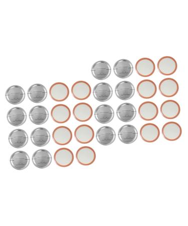 POPETPOP 60 Pcs Mason Jar Lids Wide Mouth Mason Jar Lid Cover Mason Jar Sealing Lid Sprouting Lids for Mason Jars Electric Wok Strainer Lid Reusable Canning Dinner Plate Leakproof Tinplate Silverx2pcs 8.6X8.6X0.2CMx2pcs