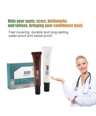 Scar Tattoo Concealer Set - Waterproof Makeup for Vitiligo, Birthmarks & Spots - Buy Online on GoSupps.com