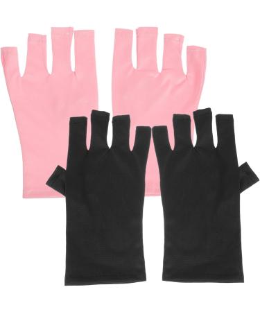 FOMIYES 10 Pairs Nail Gloves Protective Gloves Hand Gloves for Protection Uv Manicure Gloves Uv Protection Gloves Pink Gloves Uv Gloves Protector Polyester Miss - Buy Online on GoSupps.com