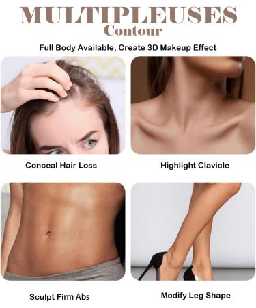 Contour Palette&Highlight Powder Contour Kit 6 Blendable Matte&Pearlescent Shades Makeup Palette Easy to Apply All-Day Wear Sculpts Shades Brightens Light/Medium Infused with For Bronzer/Highlighter - Buy Online on GoSupps.com