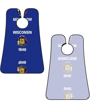 Buy Wisconsin State Flag Beard Bib Apron - Men's Beard Hair Catcher & Trimming Cape - Black - Buy Online on GoSupps.com